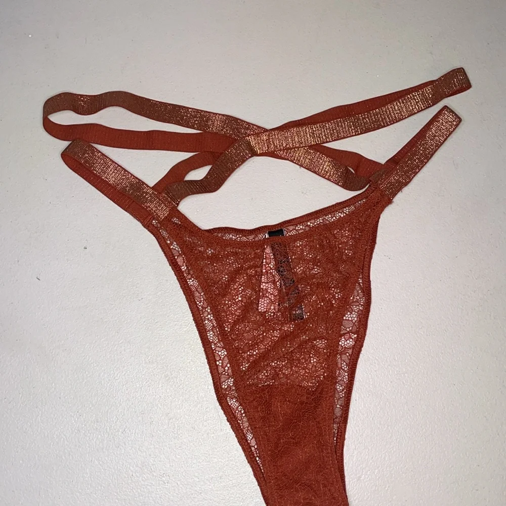Victoria’s Secret Panties NEW Gorgeous Rust Color VS Lace Very Sexy Panty ♥️ - Picture 5 of 12